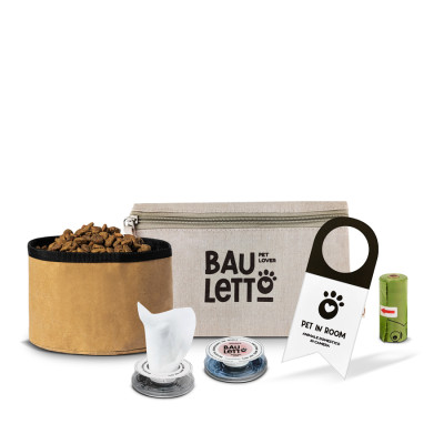 pochette set cortesia cane pet friendly